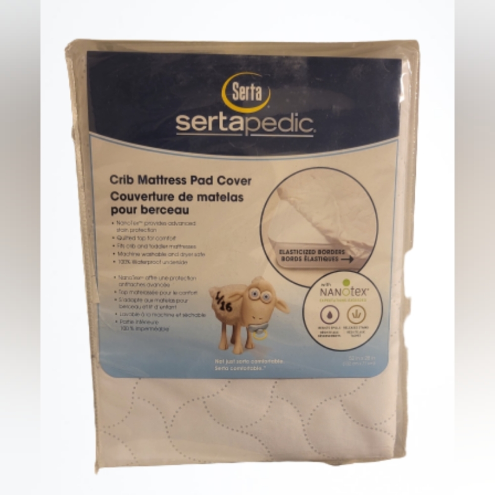 Serta pedic crib mattress cover